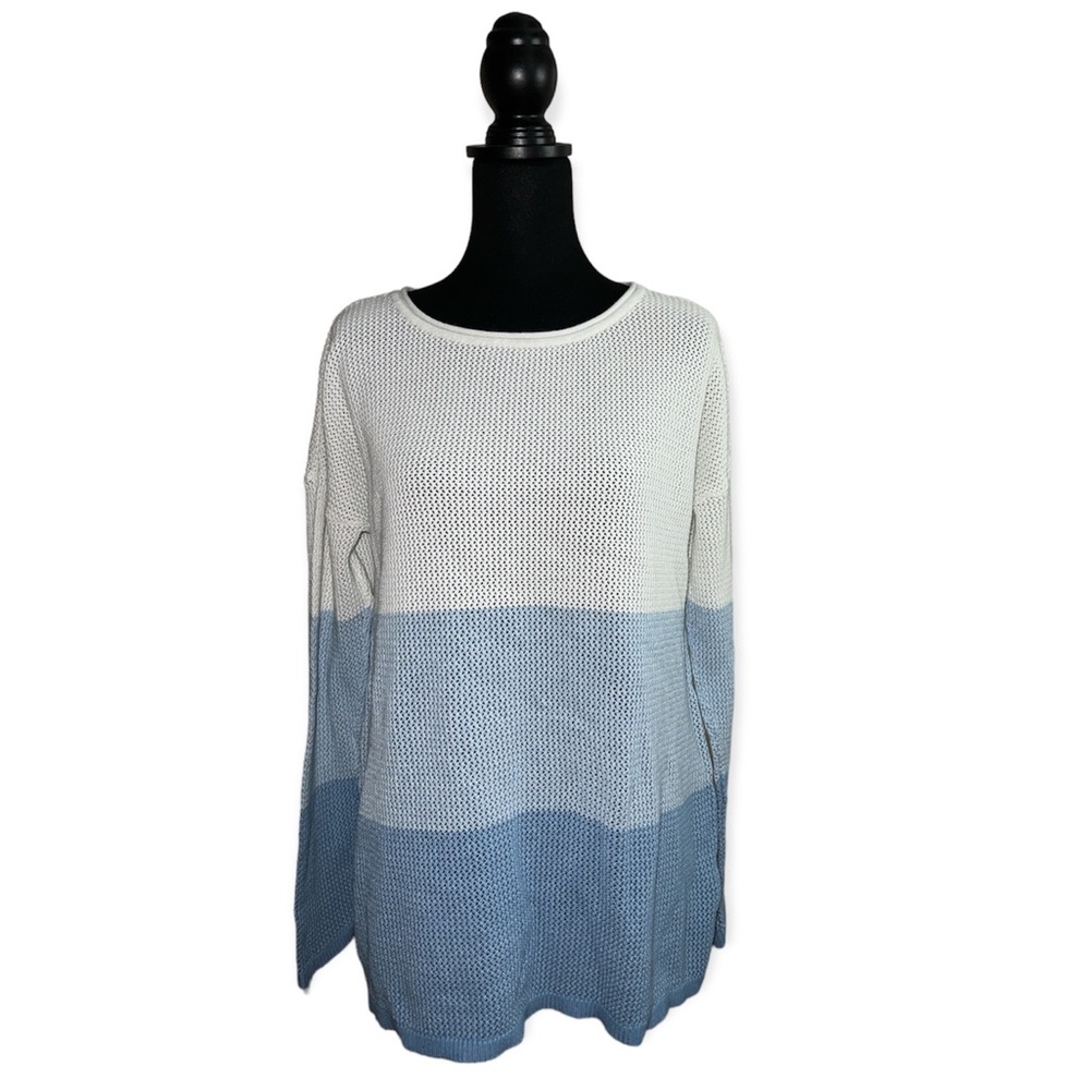 Pendleton Blue Gradient Crew Neck Sweater - image 2